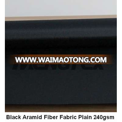 Black Aramid Fiber Fabric Plain 240gsm